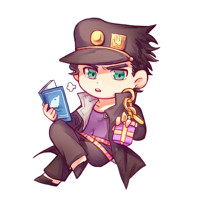 kujo jotaro (jojo no kimyou na bouken and 1 more) drawn by yanglao_paopaoren