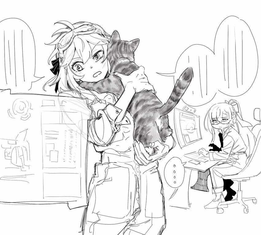 anisphia wynn palettia and euphyllia magenta (tensei oujo to tensai reijou no mahou kakumei) drawn by koyomania