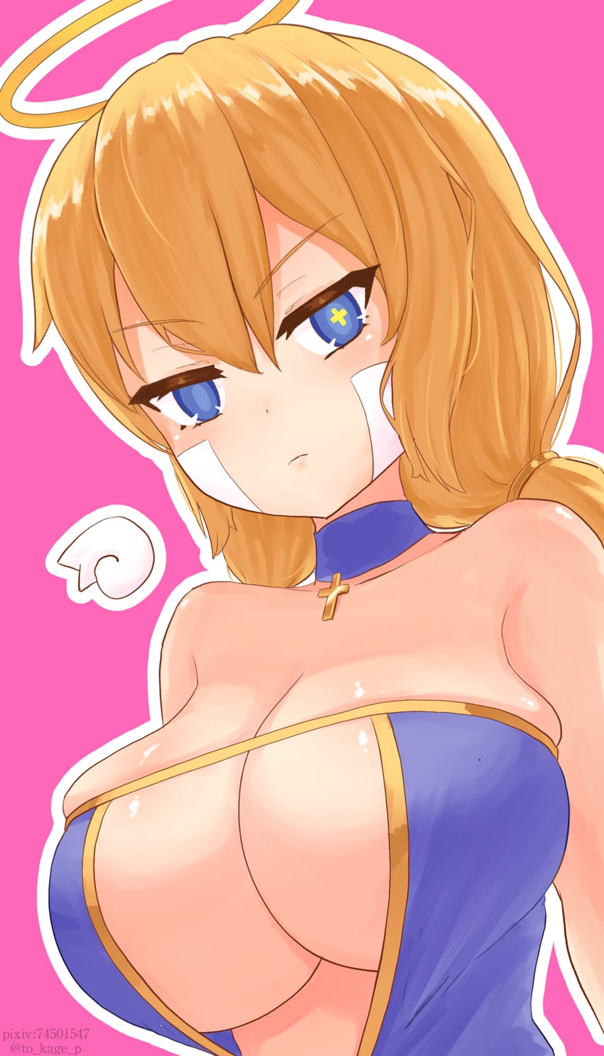 angel soldier (mon-musu quest!) drawn by to_kage_p