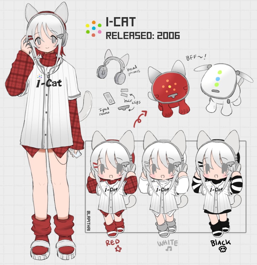idog and icat (sega and 1 more) drawn by lapithai