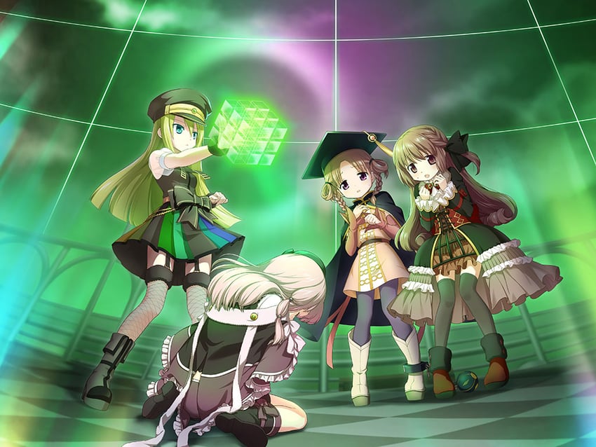alina gray, tamaki ui, satomi touka, and hiiragi nemu (mahou shoujo madoka magica and 1 more)
