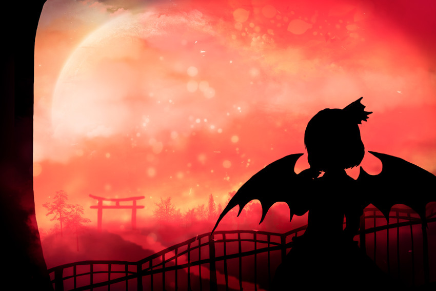 remilia scarlet (touhou) drawn by akyuun