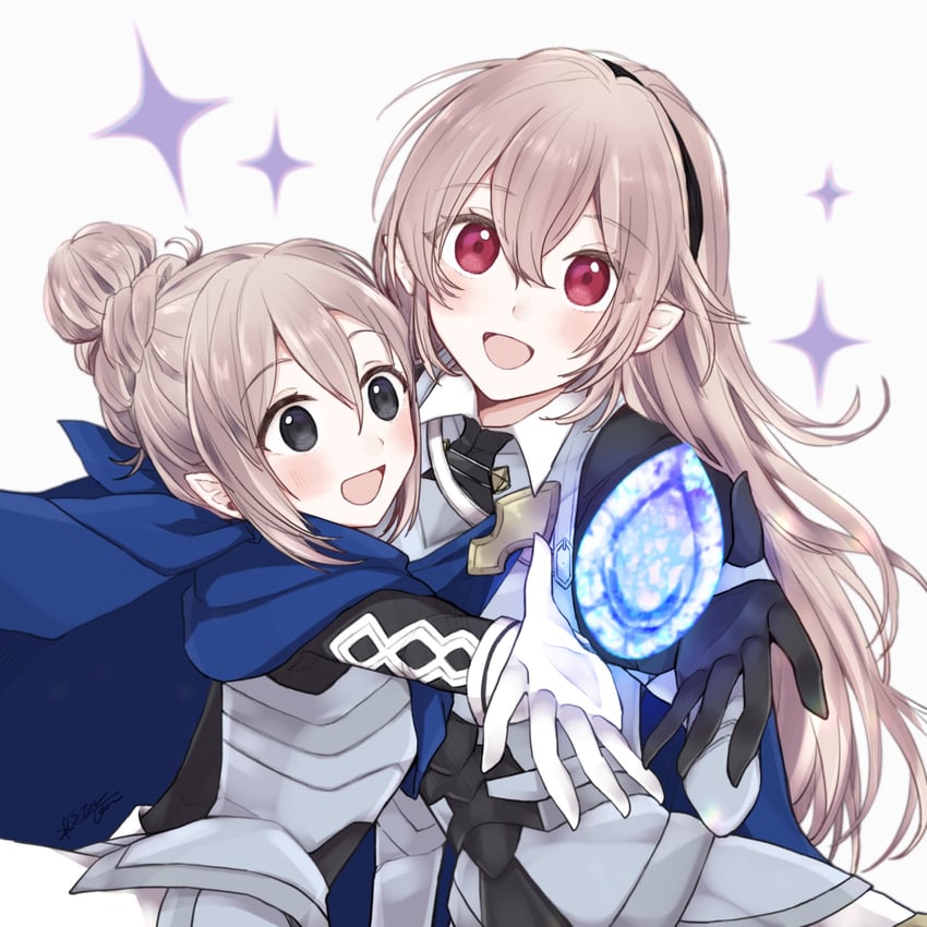 female corrin and female kana (fire emblem and 1 more) drawn by misato_hao