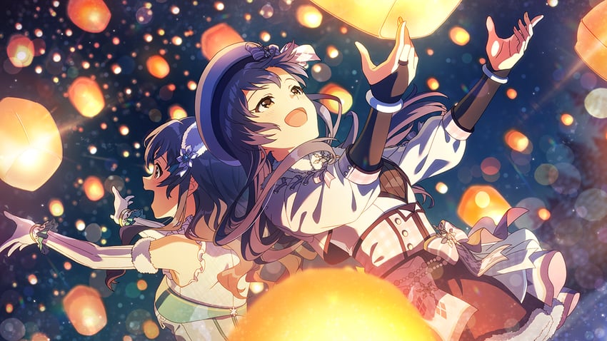 kisaragi chihaya and takayama sayoko (idolmaster and 2 more)