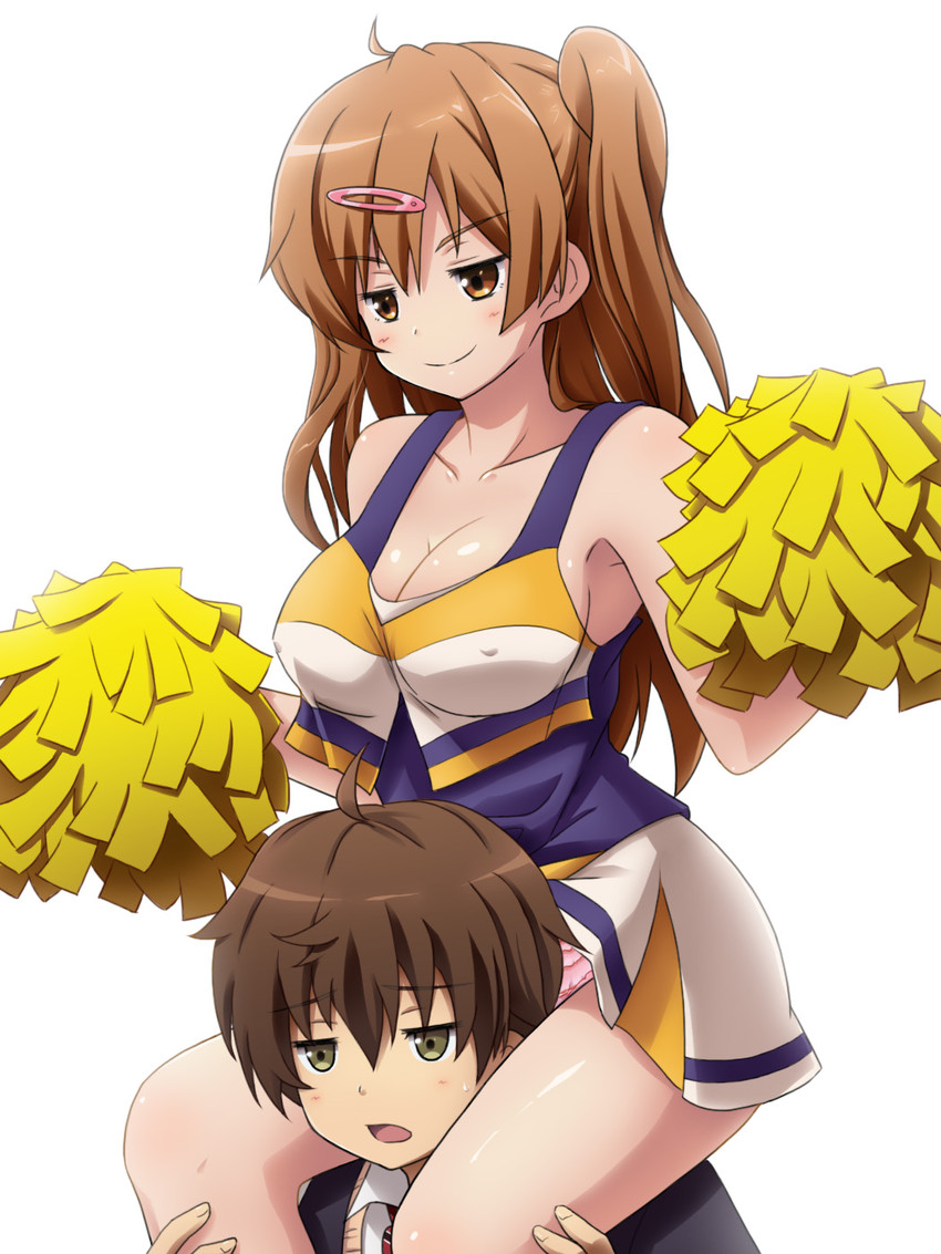 nibutani shinka and togashi yuuta (chuunibyou demo koi ga shitai!) drawn by mameshiba_(pixiv_59310)