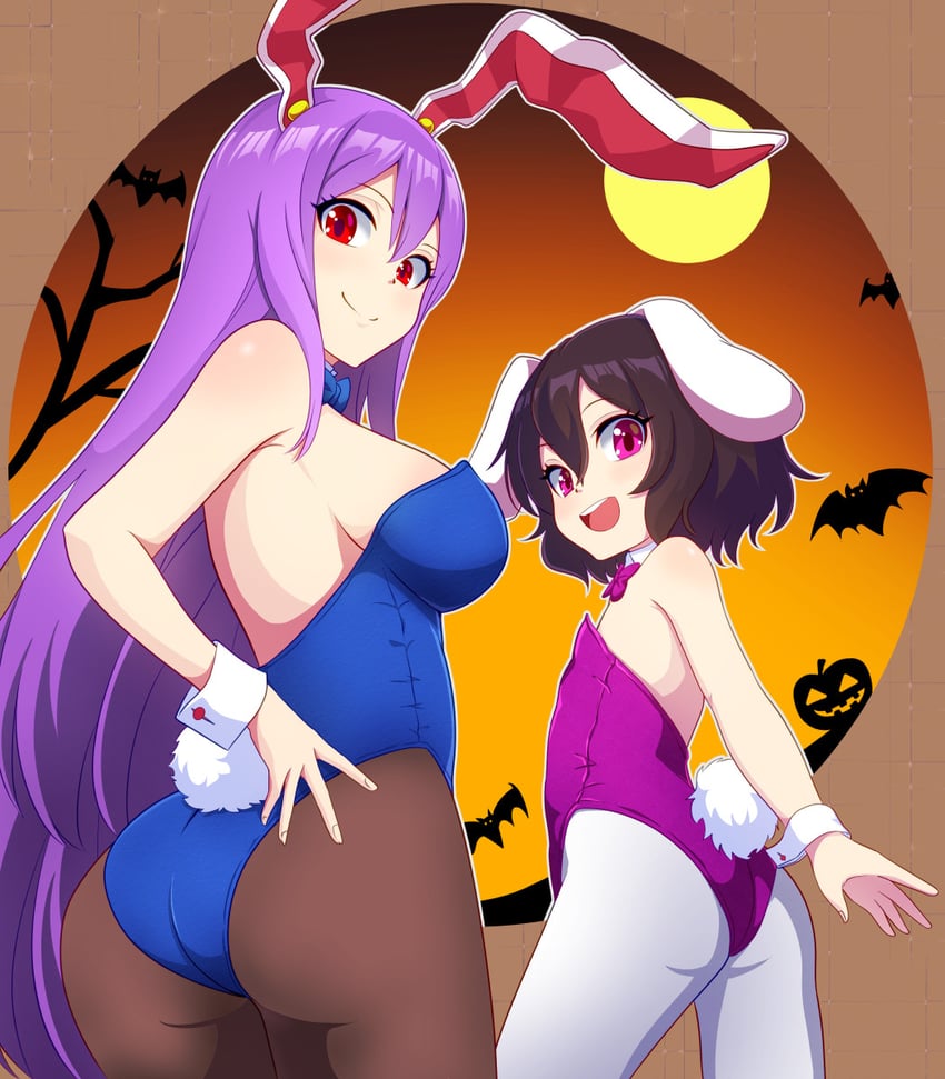 reisen udongein inaba and inaba tewi (touhou) drawn by kisaragi_koushi