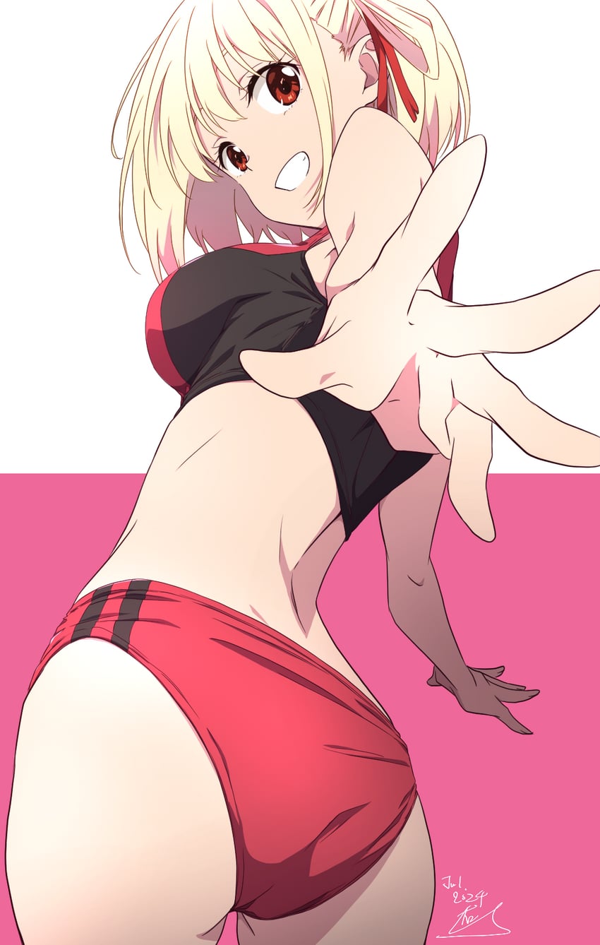 nishikigi chisato (lycoris recoil) drawn by nii_manabu