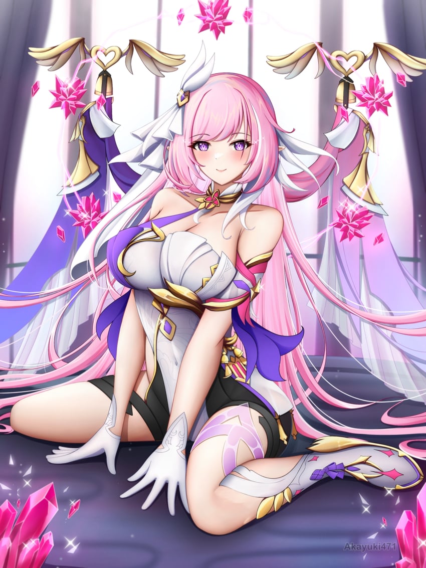 elysia (honkai and 1 more) drawn by akayuki471