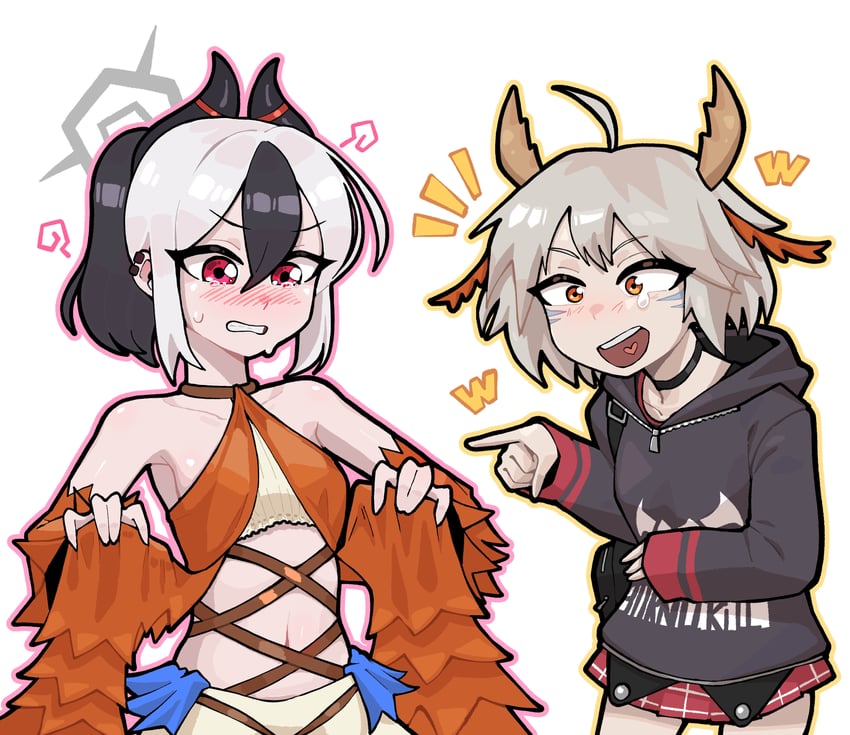 kayoko and traptrix myrmeleo (blue archive and 1 more) drawn by dillo_(smootharmadillo)