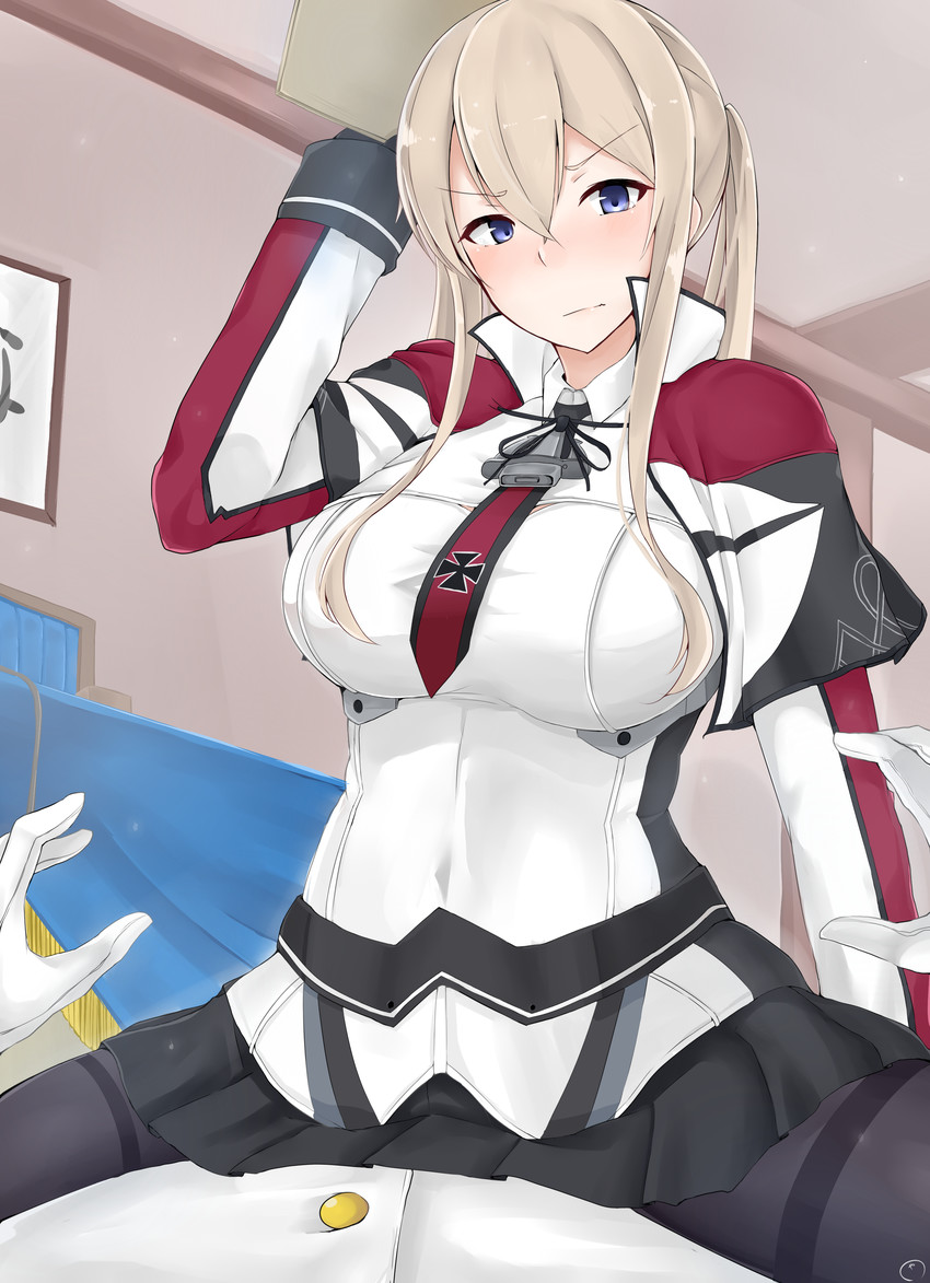 admiral and graf zeppelin (kantai collection) drawn by maruyaa_(malya1006)