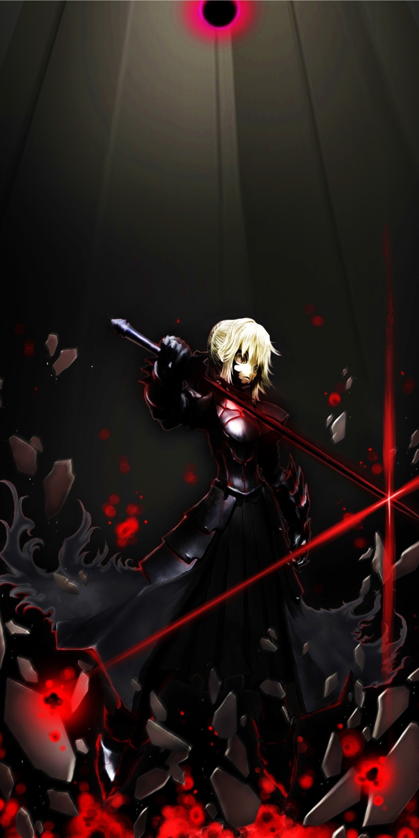 artoria pendragon and saber alter (fate and 2 more) drawn by mini-3298