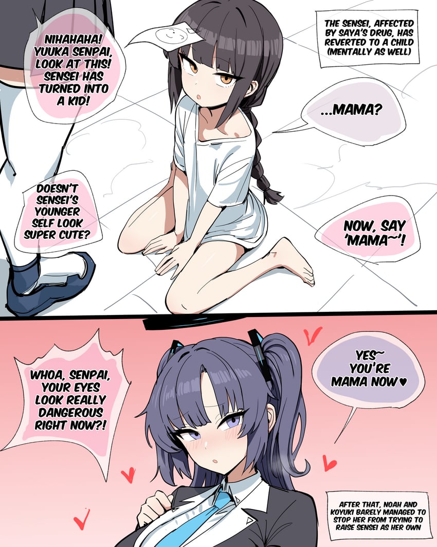 sensei, yuuka, doodle sensei, koyuki, and female sensei (blue archive) drawn by xipa