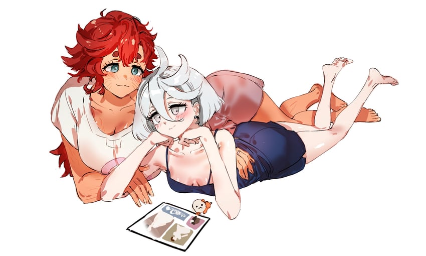 suletta mercury, miorine rembran, and hots (gundam and 1 more) drawn by belletaku