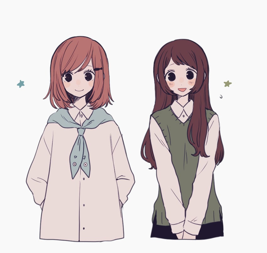 hinayasumi hinako and konami nako (original) drawn by maco22