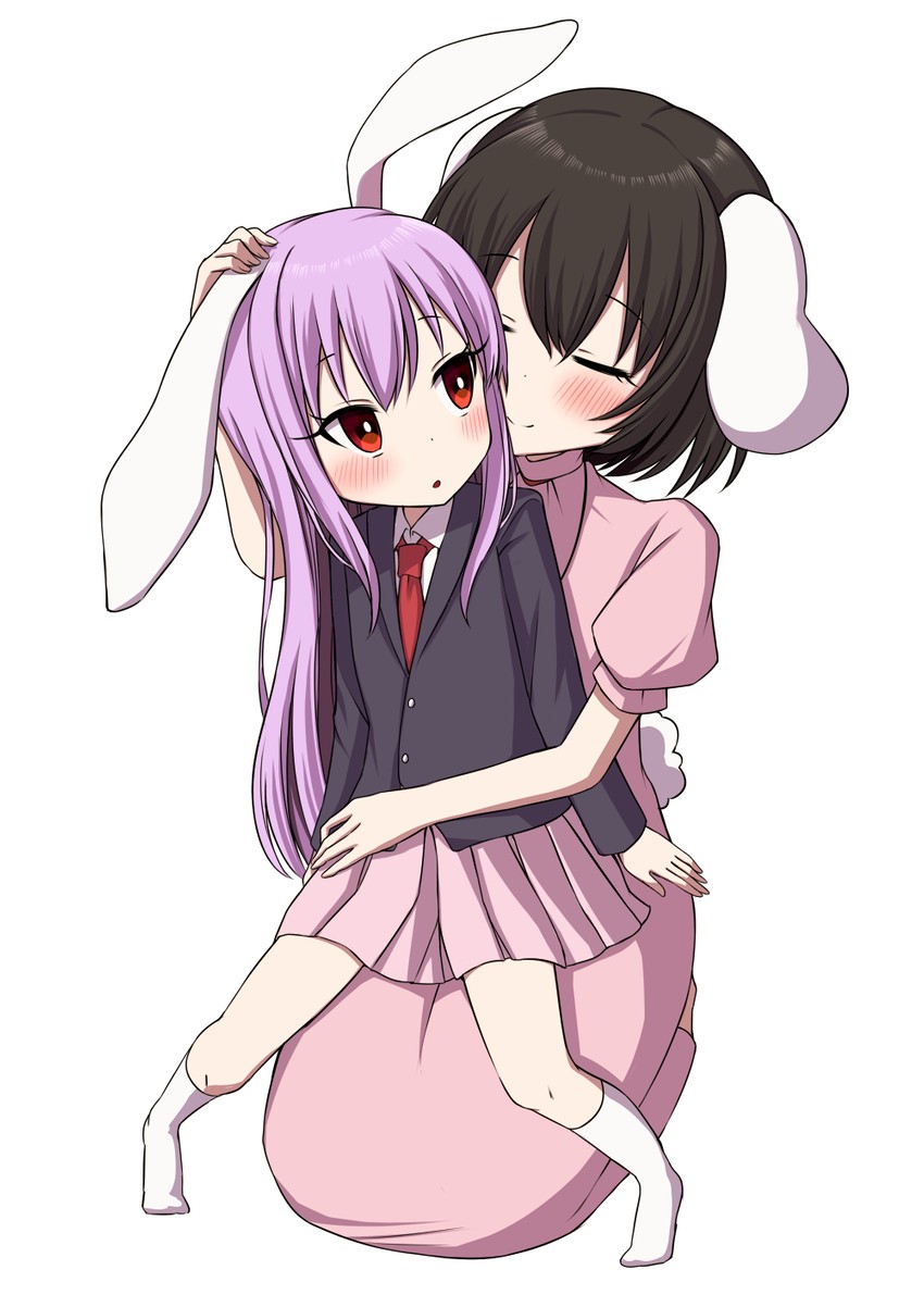 reisen udongein inaba and inaba tewi (touhou) drawn by tsukimirin