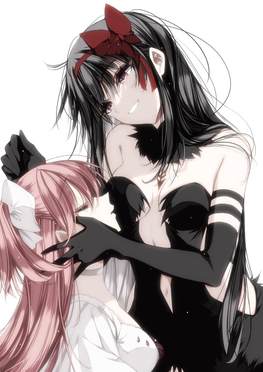 akemi homura, kaname madoka, ultimate madoka, and akuma homura (mahou shoujo madoka magica and 1 more) drawn by misteor