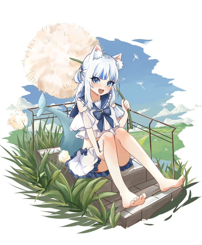 gawr gura (hololive and 1 more) drawn by 8_nana_usagi