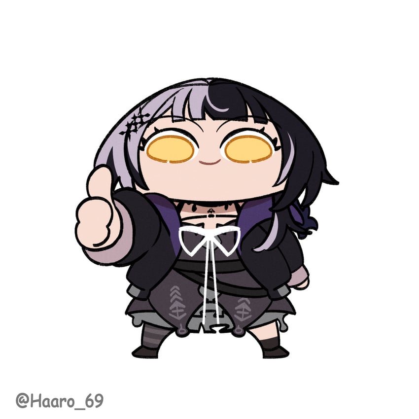 shiori novella (hololive and 1 more) drawn by haaro