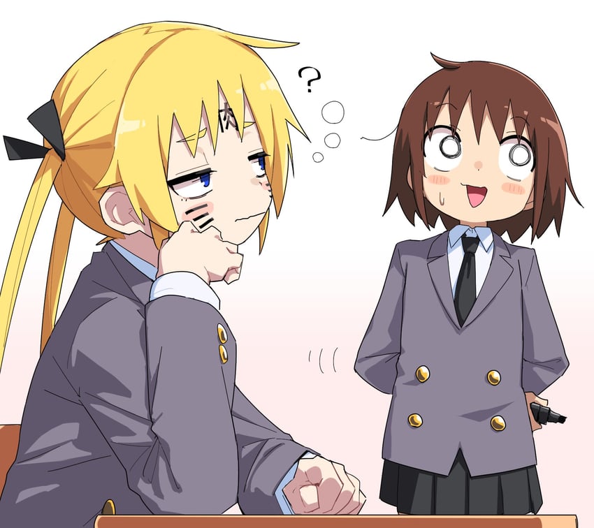 sonya and oribe yasuna (kill me baby) drawn by yachima_tana