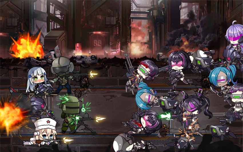 hk416, dinergate, ripper, tachanka, dp28, and 6 more (girls' frontline and 1 more) drawn by the_mad_mimic