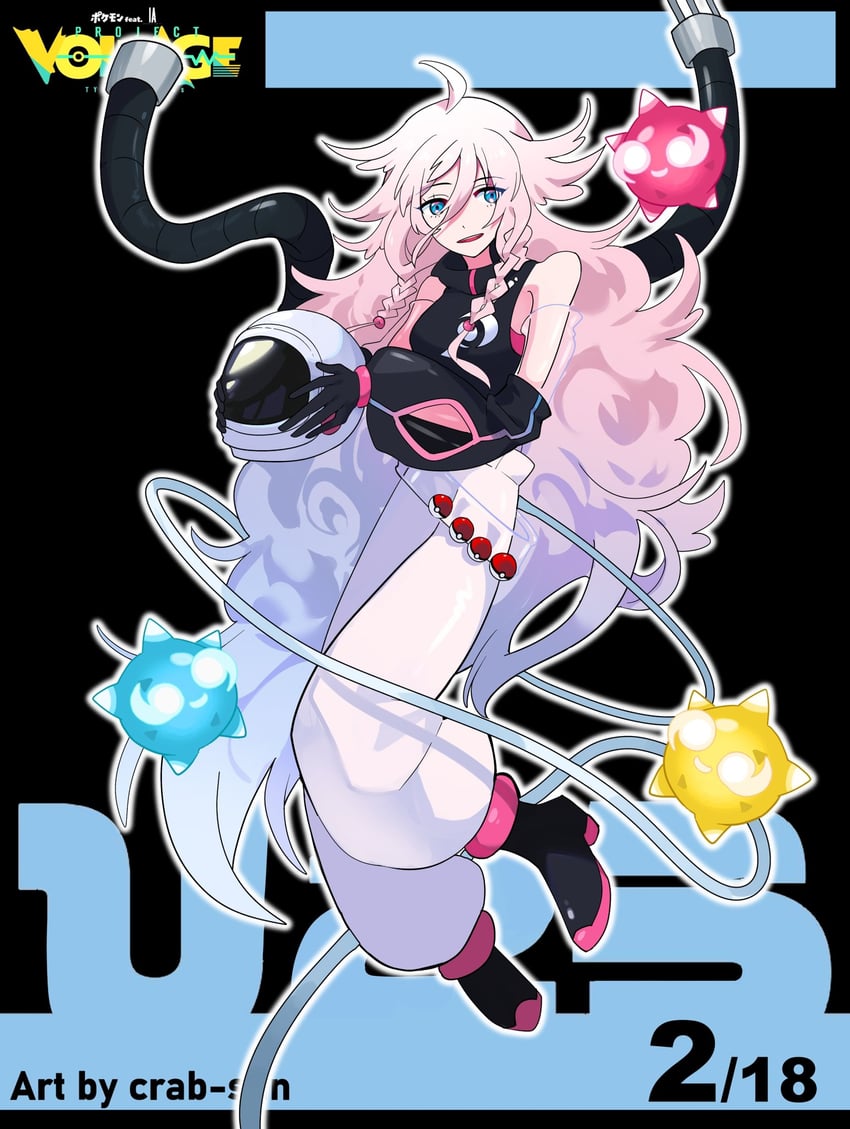 ia and minior (pokemon and 2 more) drawn by crab-san