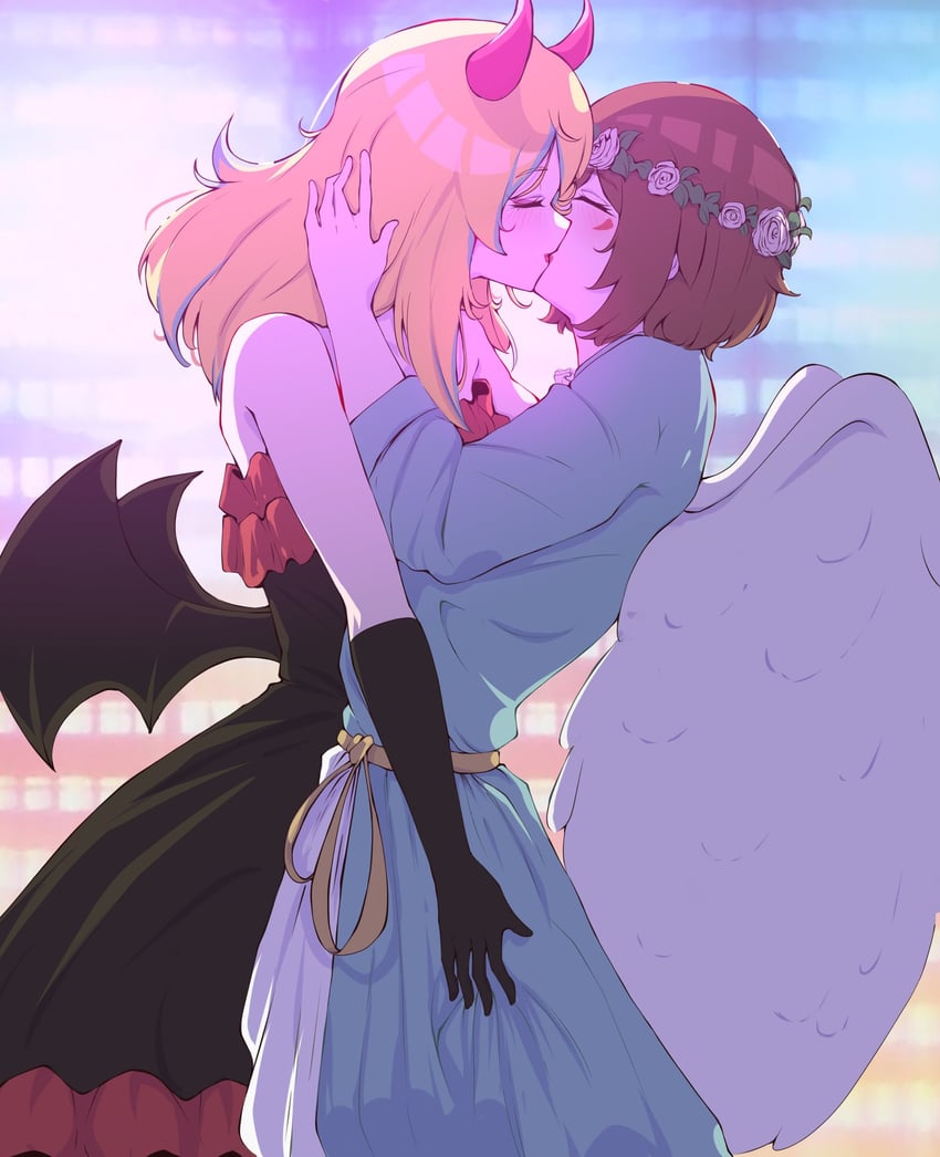 yamanouchi kano and kouzuki mahiru (yoru no kurage wa oyogenai) drawn by yuriyurisuki