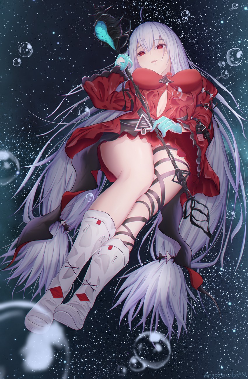 skadi and skadi the corrupting heart (arknights) drawn by eeyoosekedooaat