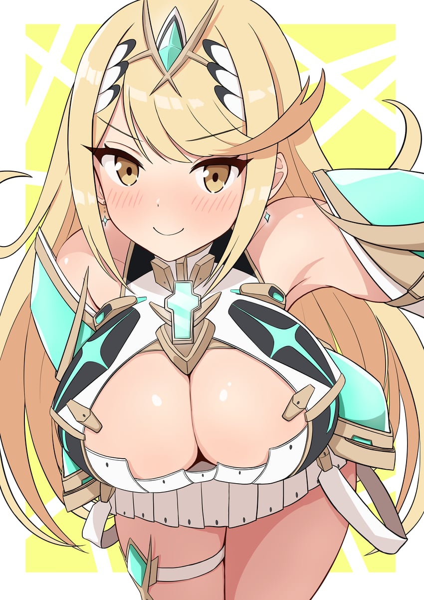 mythra (xenoblade chronicles and 1 more) drawn by yoshikirino