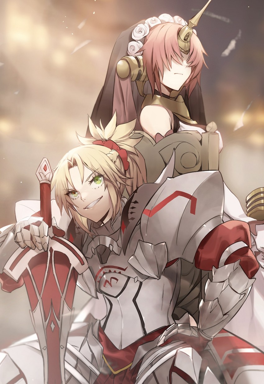 mordred and frankenstein's monster (fate and 2 more) drawn by no-kan