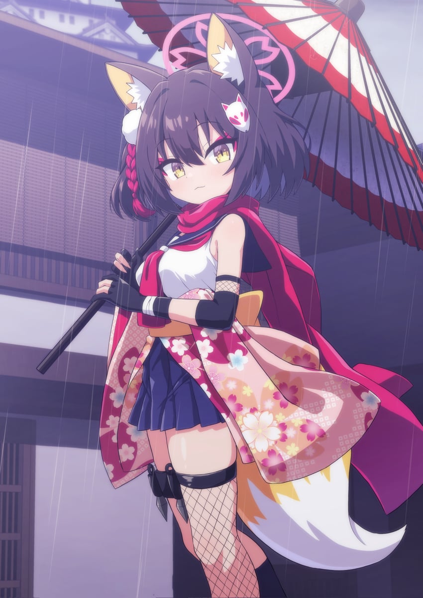 izuna (blue archive) drawn by fukamiki_kei