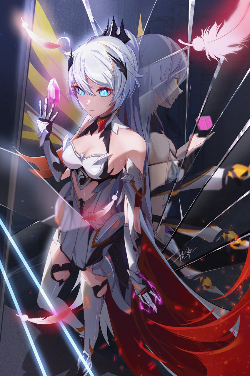 kiana kaslana (honkai and 1 more) drawn by ooo_wange