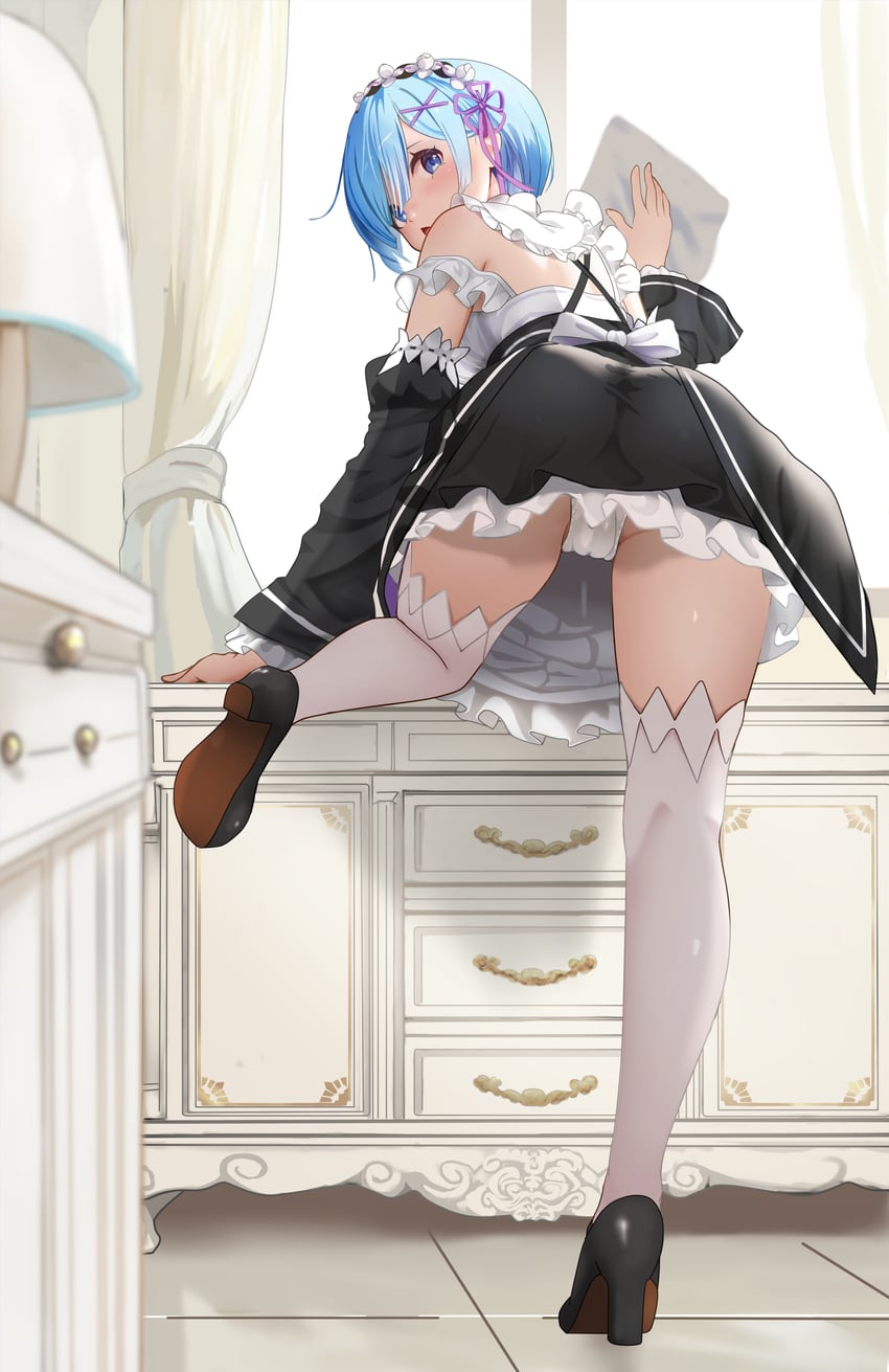 rem (re:zero kara hajimeru isekai seikatsu) drawn by gibun_(sozoshu)