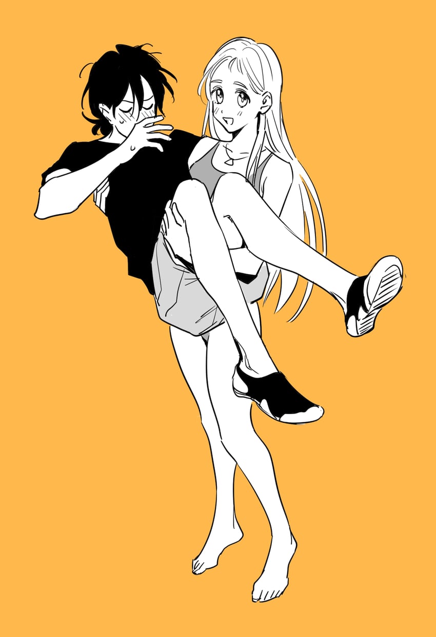kofune ushio and ajiro shinpei (summertime render) drawn by kanngetsuan
