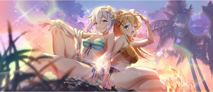 darkness and chris (kono subarashii sekai ni shukufuku wo! and 1 more)