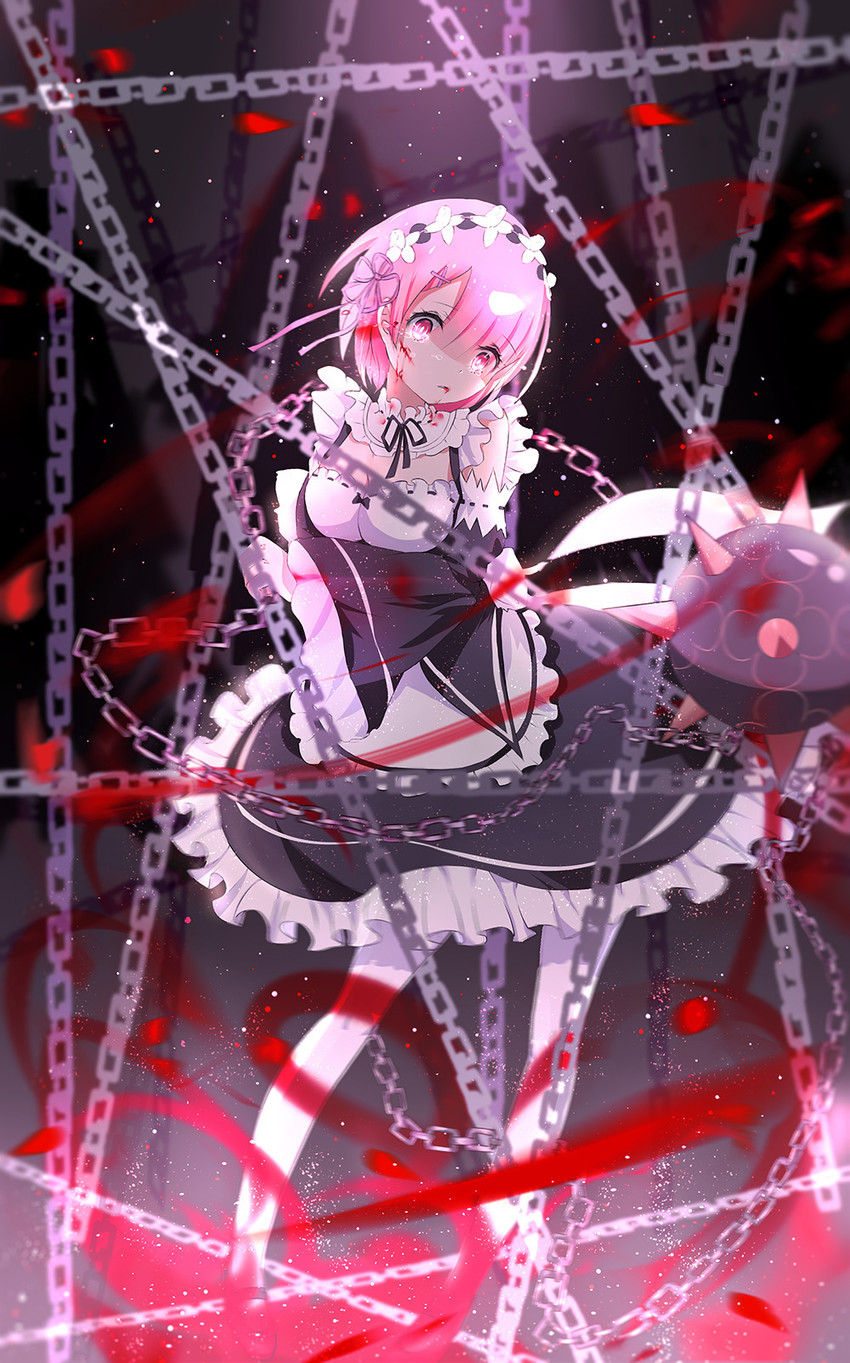 ram (re:zero kara hajimeru isekai seikatsu) drawn by sayo_(yunshang97)
