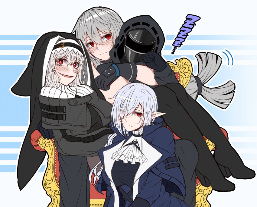 doctor, skadi, specter, and gladiia (arknights) drawn by 114514_(54857733)