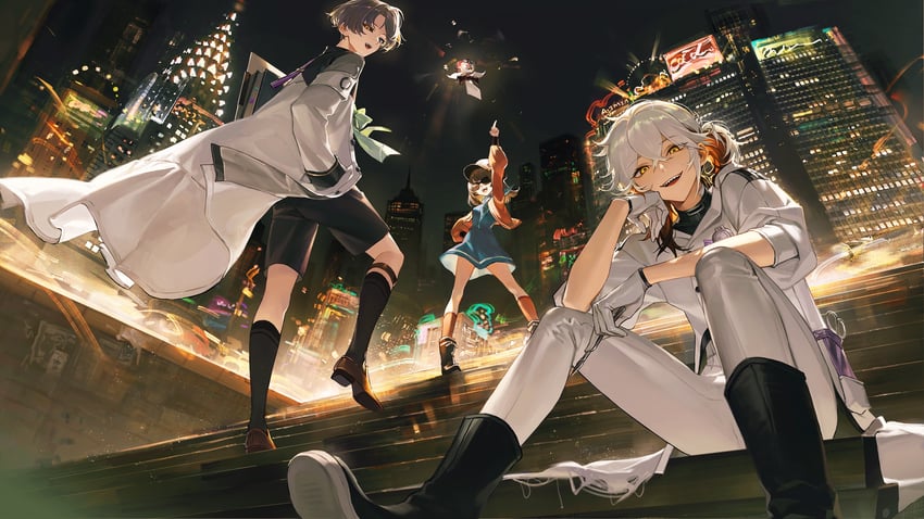 regulus, apple, medicine pocket, and x (reverse:1999) drawn by ru_(famia)