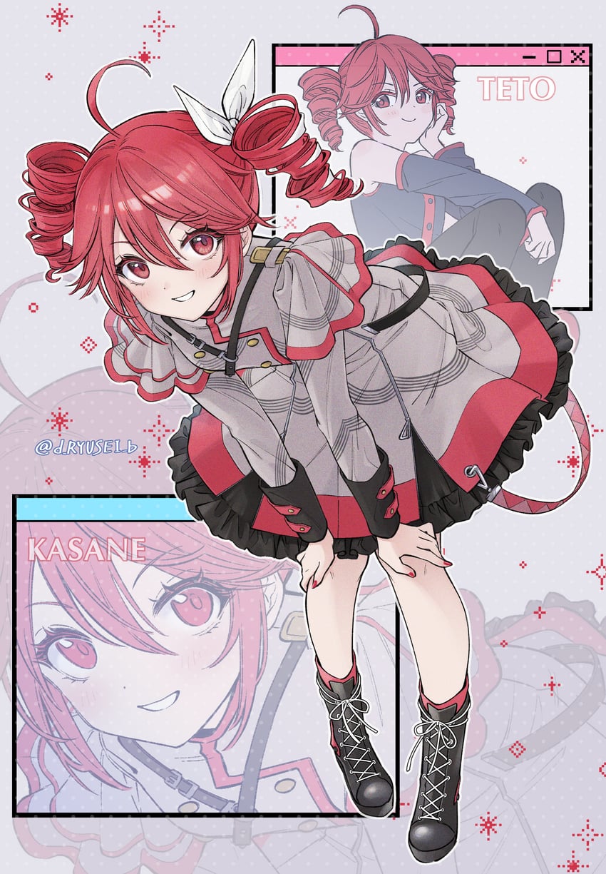 kasane teto (utau and 1 more) drawn by ryusei_(ryusei_b)
