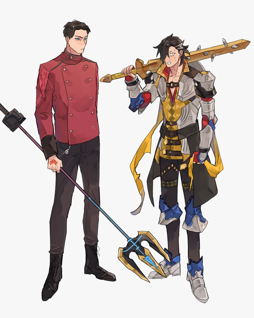 mandricardo and shindai ryoga (fate and 3 more) drawn by bbbb_fex