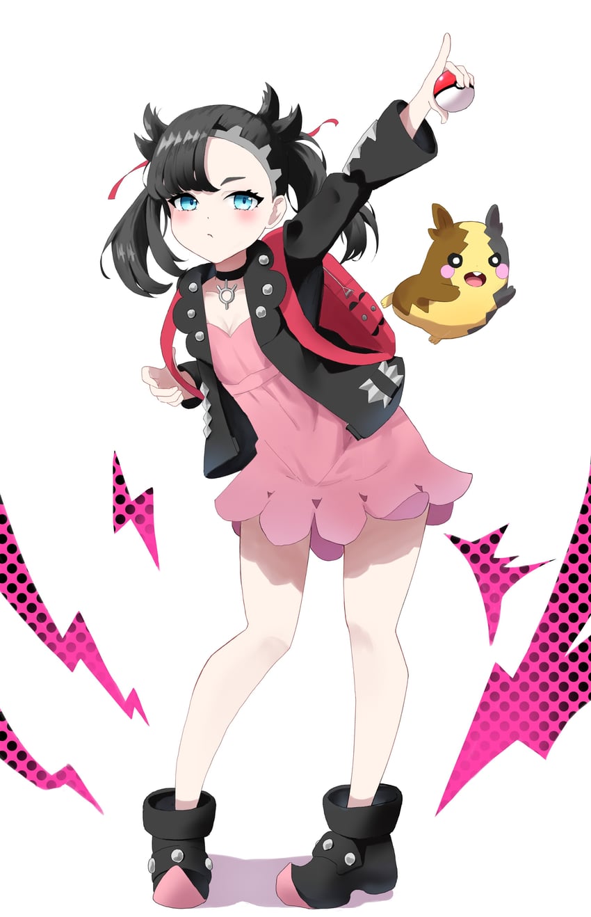 marnie and morpeko (pokemon and 1 more) drawn by kaminose_(user_veum4325)