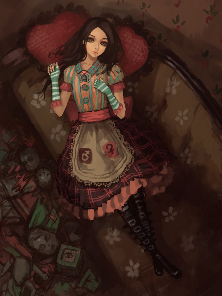 alice liddell (american mcgee's alice and 1 more) drawn by gjred