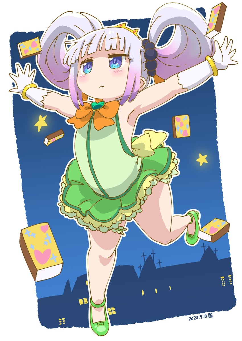 kanna kamui (kobayashi-san chi no maidragon) drawn by tabayan_jigokuhen