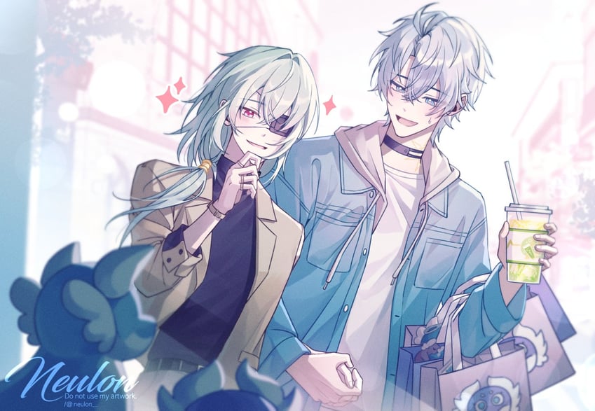 phainon and anaxa (honkai and 1 more) drawn by neulon