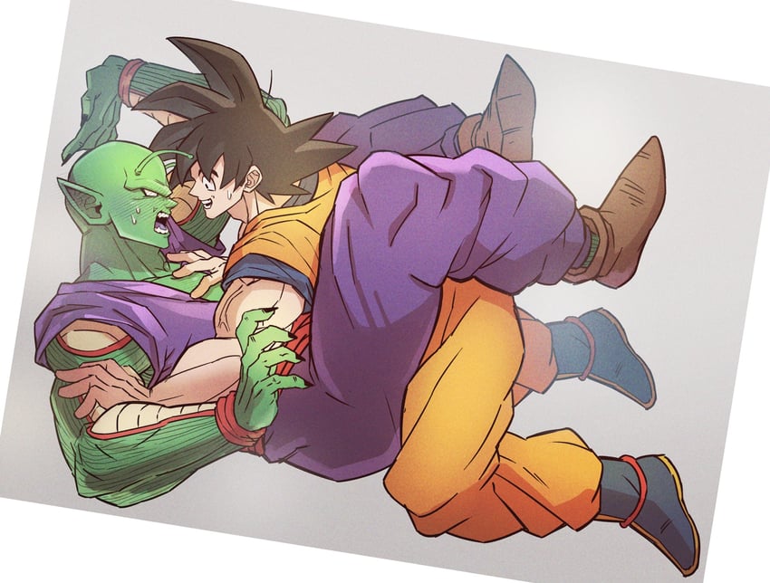 son goku and piccolo (dragon ball) drawn by dandan_mong