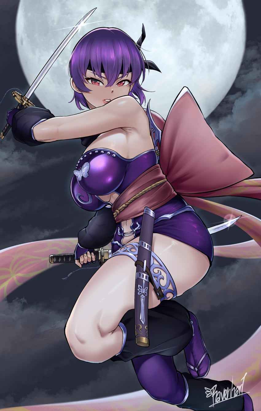 ayane (dead or alive and 1 more) drawn by ravenhart