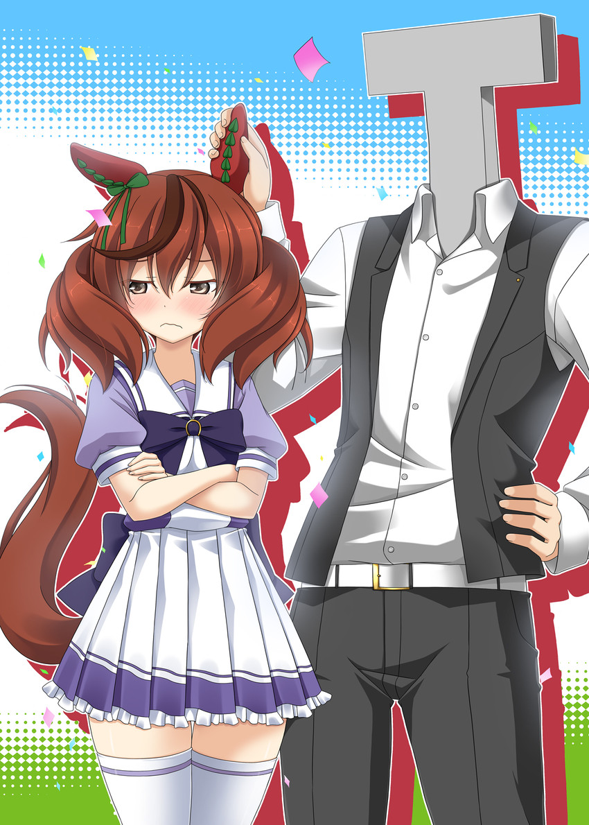 trainer, nice nature, and t-head trainer (umamusume) drawn by rappa_(rappaya)