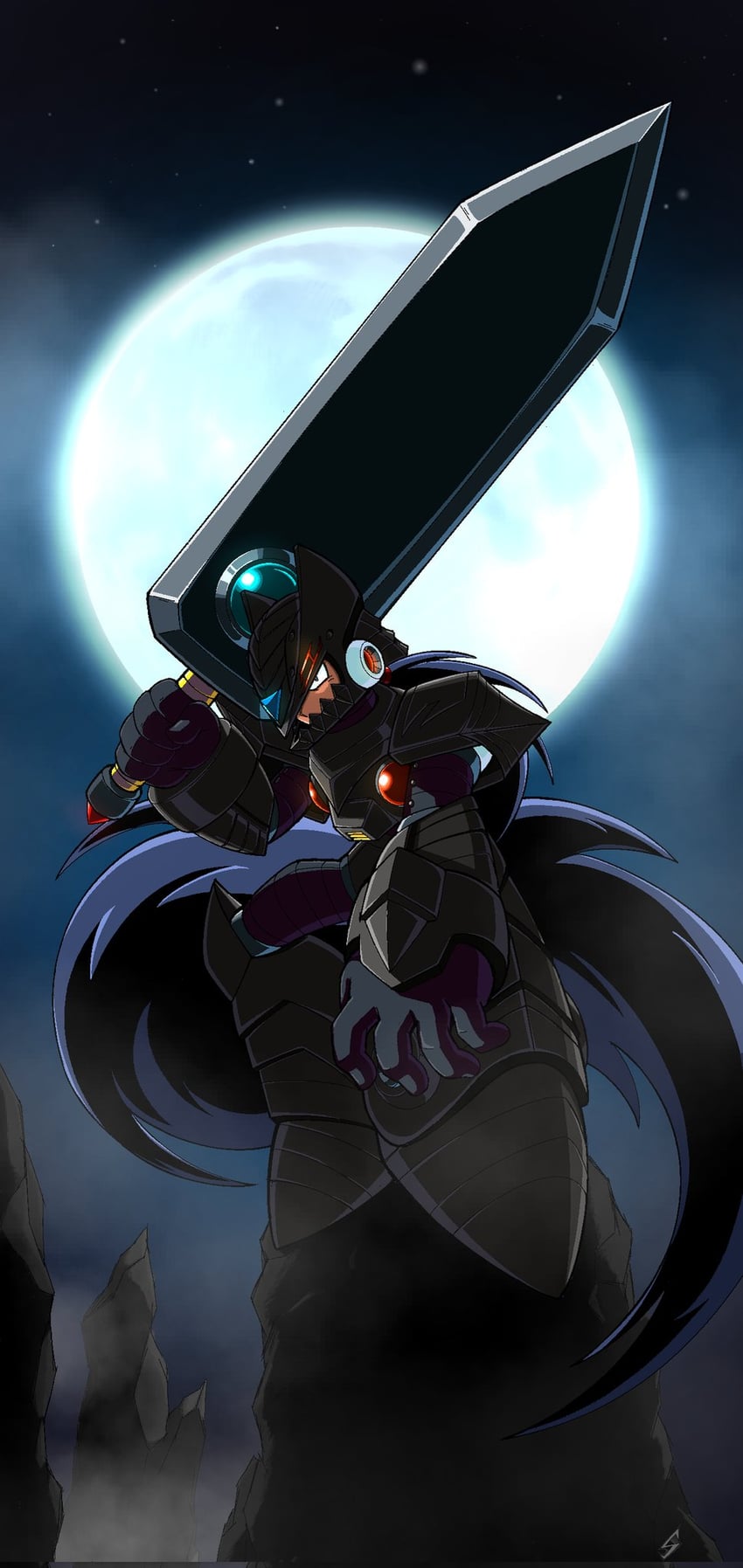 zero (mega man and 2 more) drawn by strike_sketch