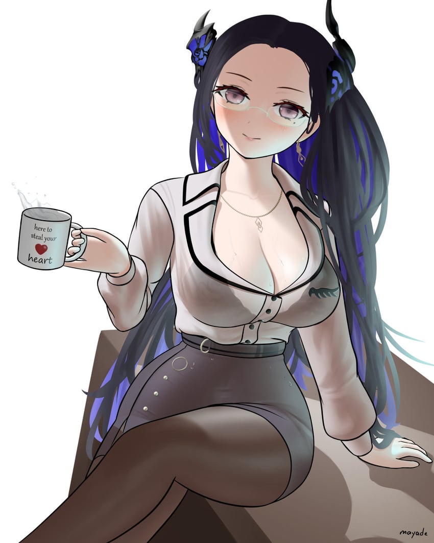 nerissa ravencroft (hololive and 1 more) drawn by mayade_art