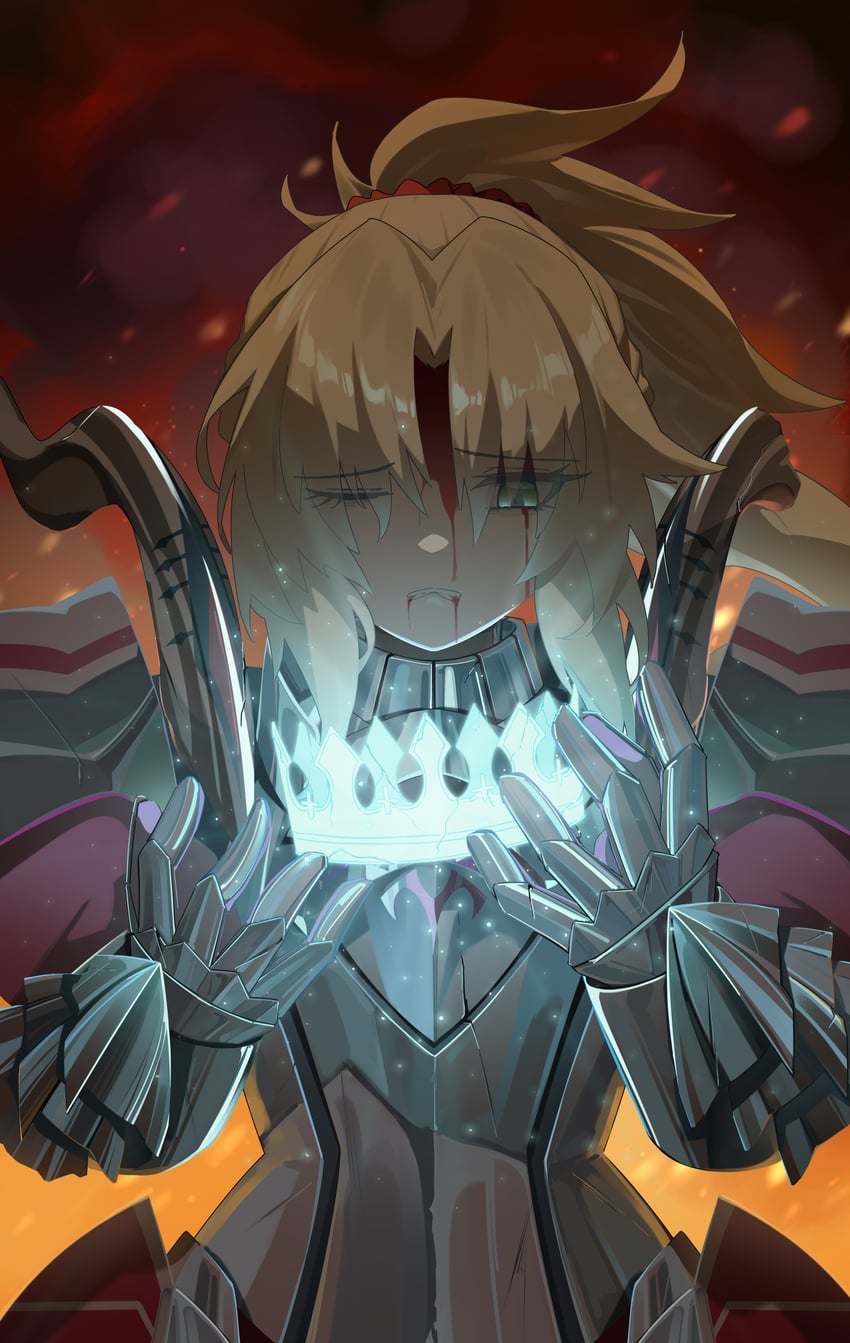 mordred (fate and 1 more) drawn by feibai