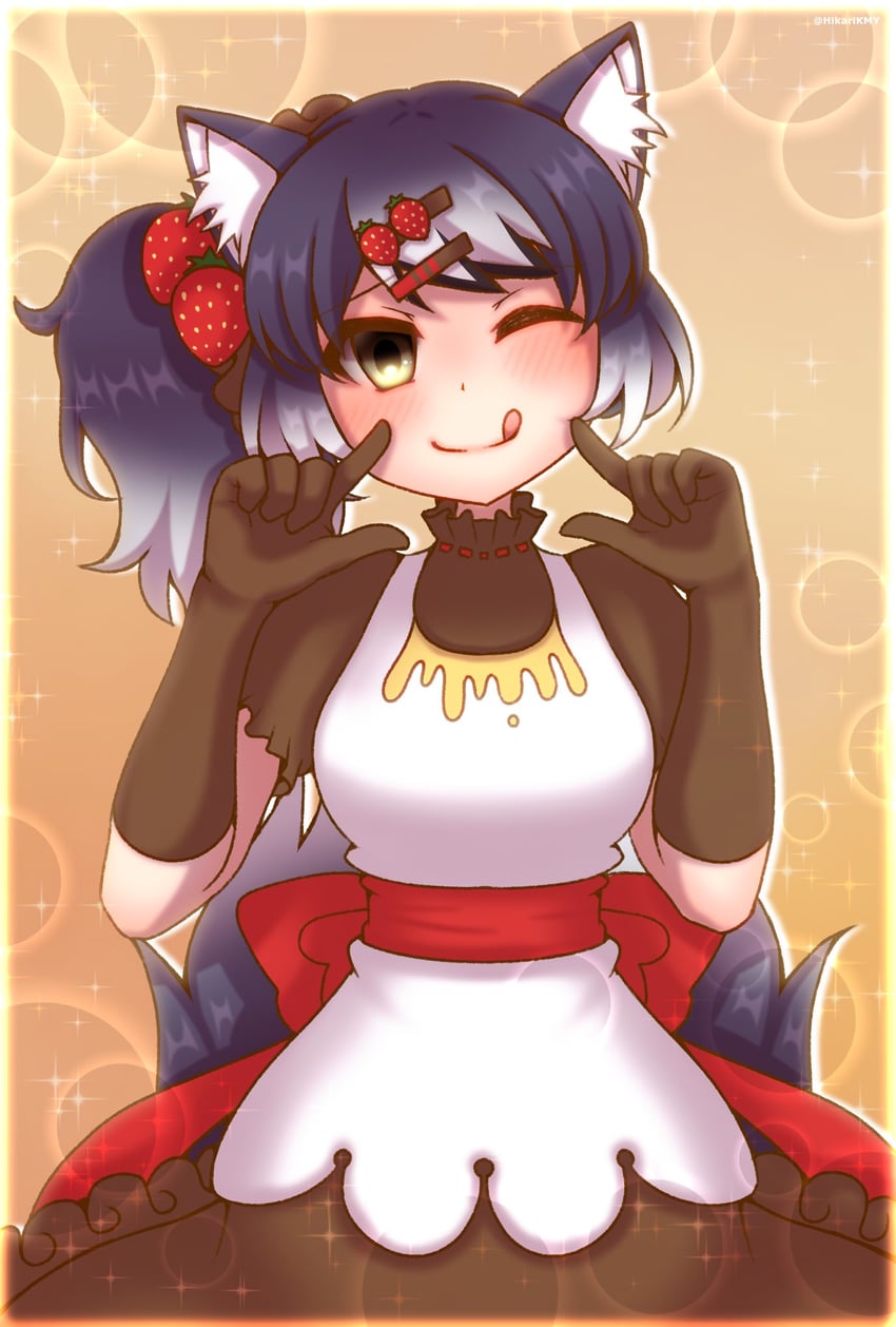 dire wolf (kemono friends and 1 more) drawn by hikarikmy